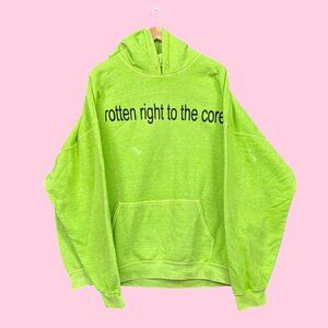 Charli XCX Brat Apple Rotten Right To The Core Hoodie XXXL